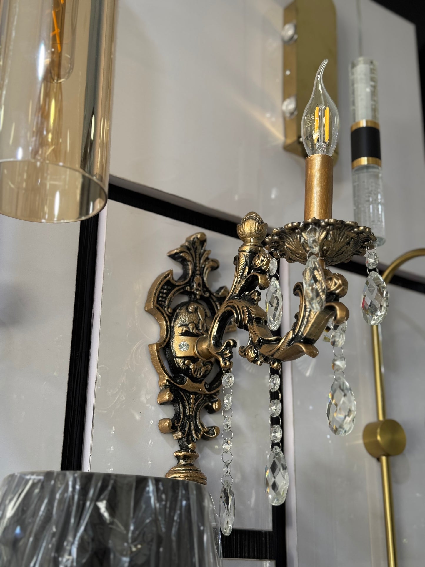 Antique Royal Crystal Modern Wall Light