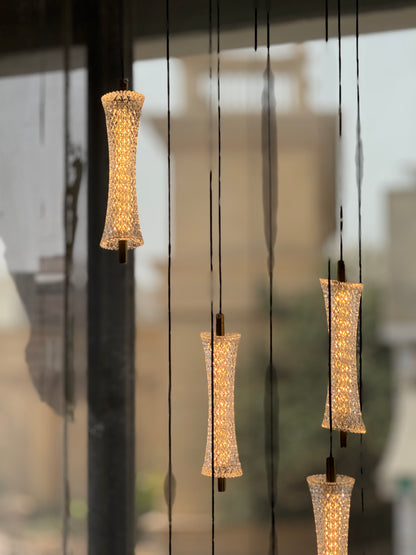 Modern LED Double Height Hanging - 10 Light