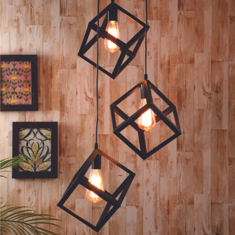 3 In 1 Square Hanging Lamp