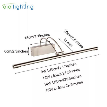 Antique Golden Picture Light