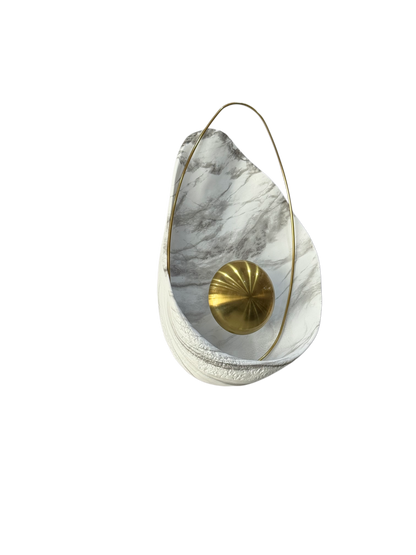 Marbel Shell Nordic Wall Sconce- Builtin LED