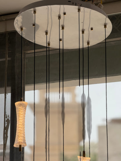 Modern LED Double Height Hanging - 10 Light