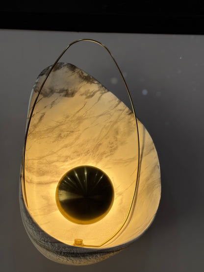 Marbel Shell Nordic Wall Sconce- Builtin LED