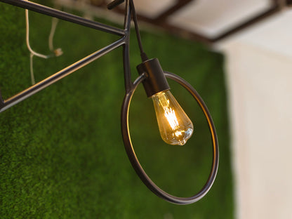 Cycle-Shaped Pendant Light