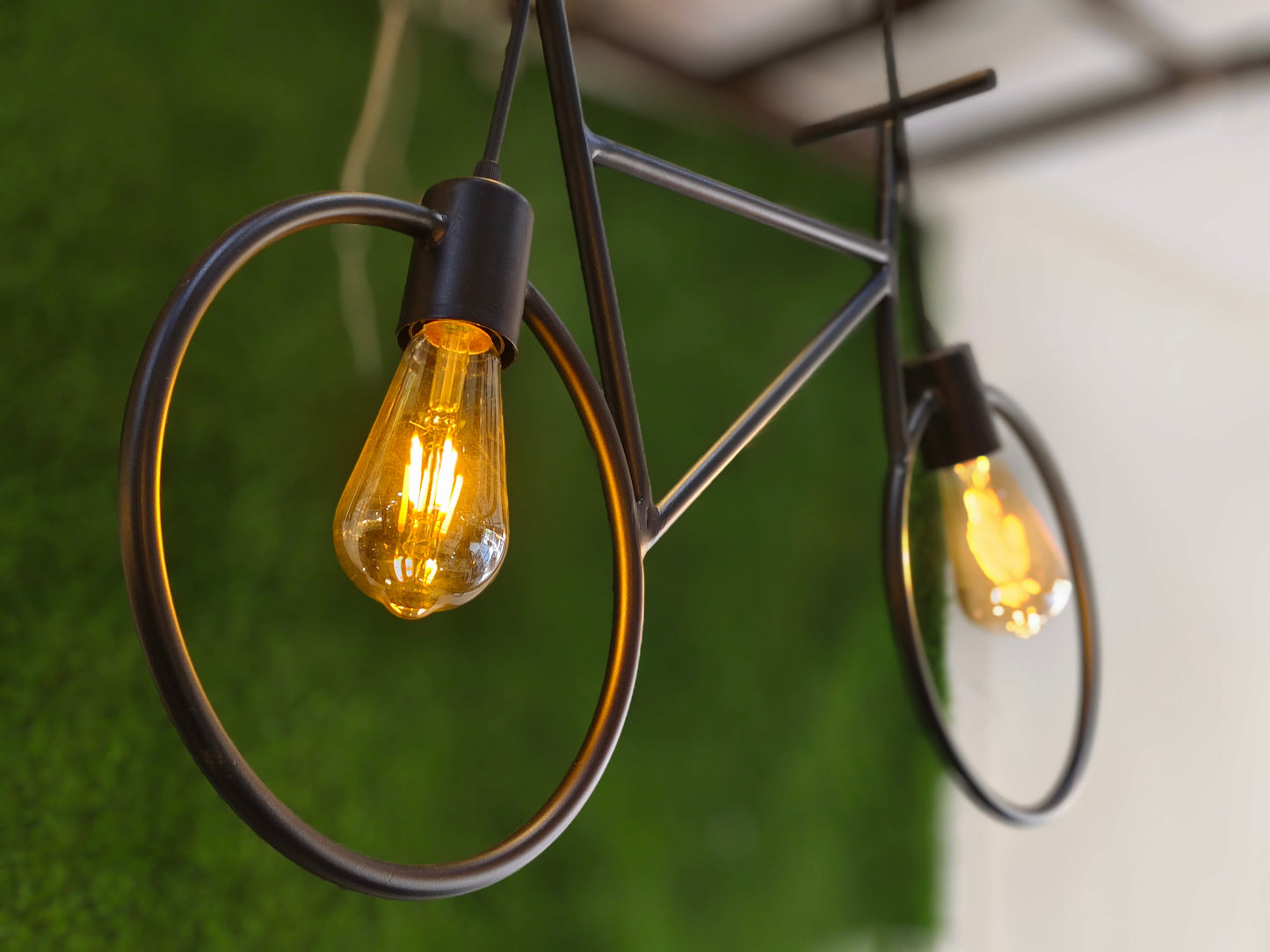 Cycle-Shaped Pendant Light