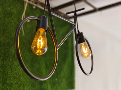 Cycle-Shaped Pendant Light