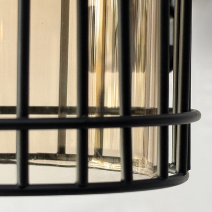 Sleek Black Metal Wall Lantern – Perfect for Indoors, Entrances & Lobbies