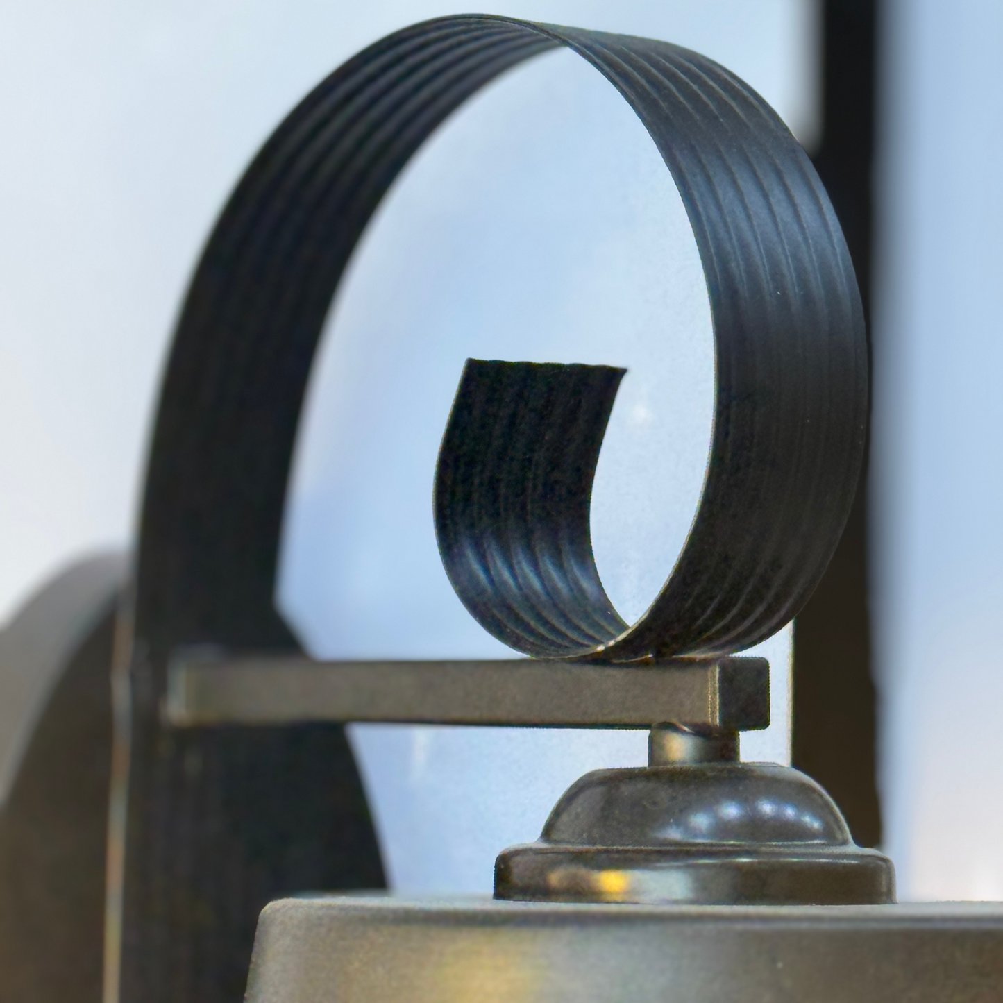 Sleek Black Metal Wall Lantern – Perfect for Indoors, Entrances & Lobbies