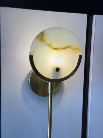 E14 Modern Marble & Gold Wall Light