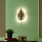 Leaf Shape 3D Wall Lamp – Metal Frame with Acrylic Glass