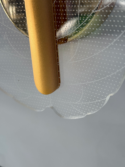 Leaf Shape 3D Wall Lamp – Metal Frame with Acrylic Glass